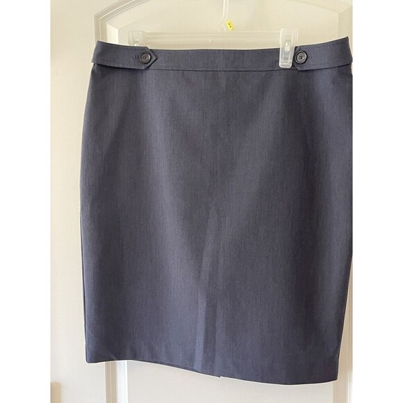 Loft Outlet Women’s Size 14 Blue A-line Straight Skirt NWT $54 - Picture 3 of 6